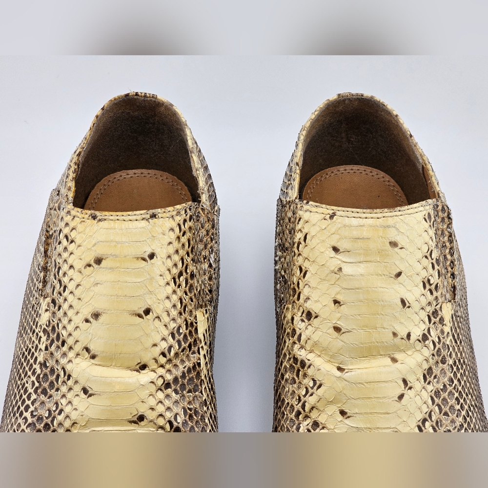 Genuine Python Snake Skin Shoes Giorgio Brutini S… - image 8